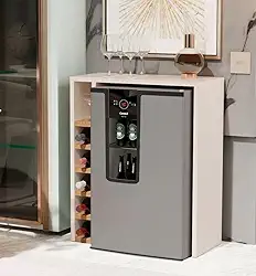 Aparador com Adega planejada para Cervejiera ou Frigobar cor Off white/nature - Comprar moveis em casa