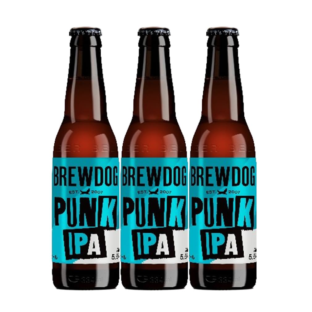 Amazon.co.jp: クラフトビールブリュードッグ BREWDOGパンク 334ml瓶3