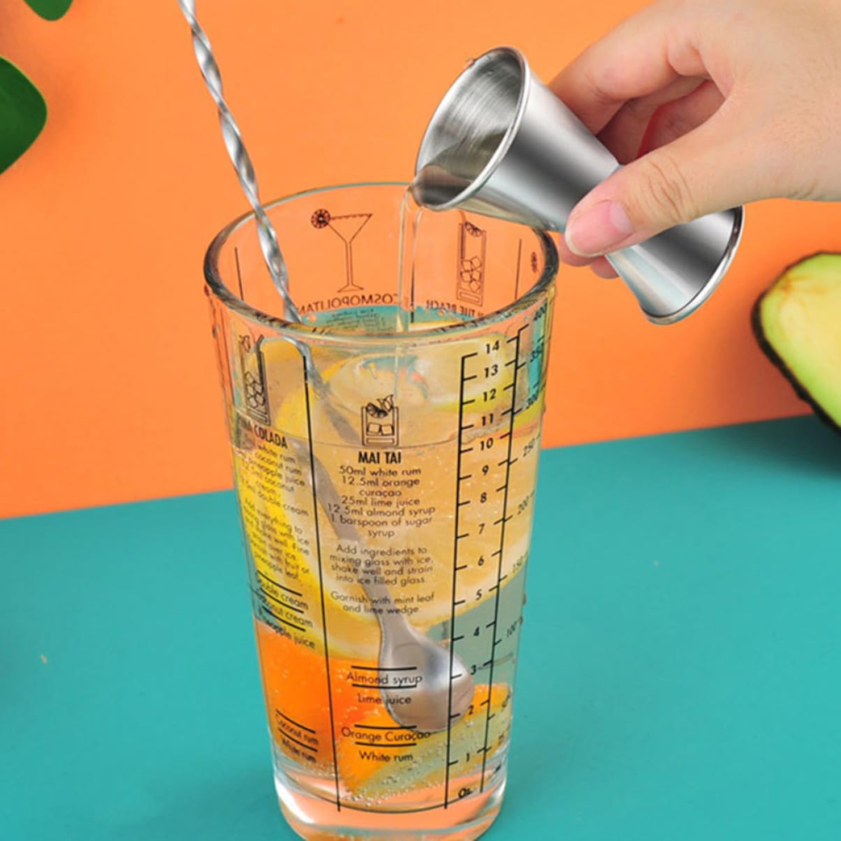 POPETPOP Strumenti per Mixology in Acciaio Inossidabile Shaker per Cocktail Attrezzatura per Cocktail in Acciaio Inossidabile Strumenti