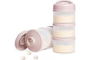 Termichy Stackable Formula Milk Powder Container, 2 Pack, Baby Milk Powder Dispenser