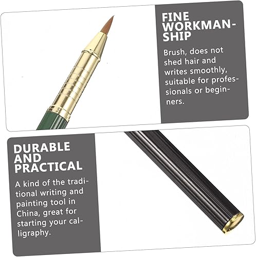 Miniatura 3 de STOBOK 2 bolígrafos de caligrafía con pincel de escritura, cuaderno japonés, bolígrafo japonés, accesorios para caligrafía para escribir caligrafía