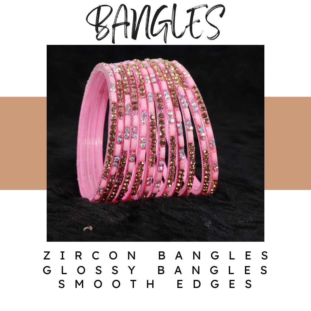 Stylish Glass Bangle Set for Daily Use - Plain Fashionable Bangles