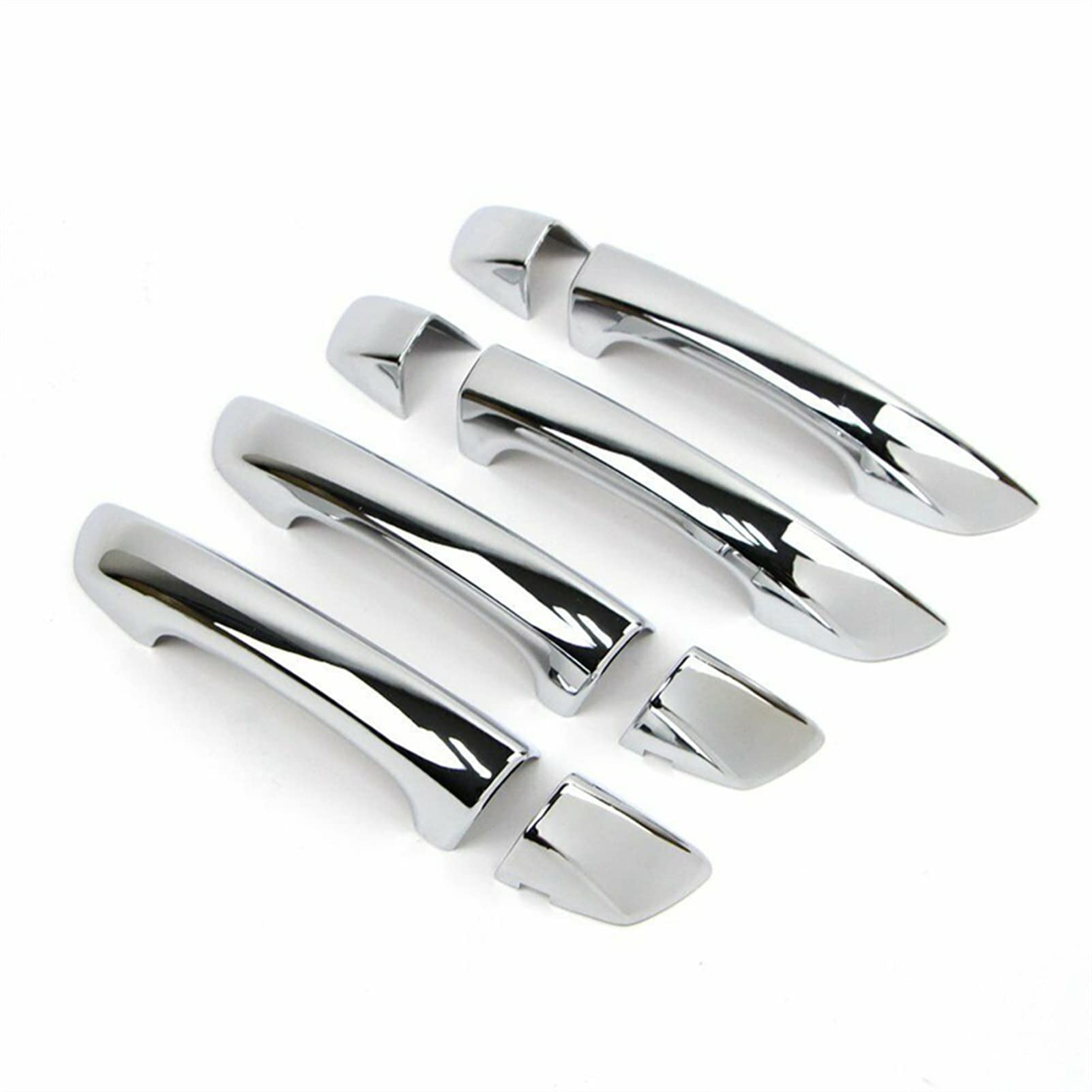 Qwqthgs 1 Car Exterior Door Handle Cap For Superb 2009-2013 8 Pcs Car Side Door Handle Cover Trim Abs Carbon Fiber Chrome Protective Decoration Cap(1)