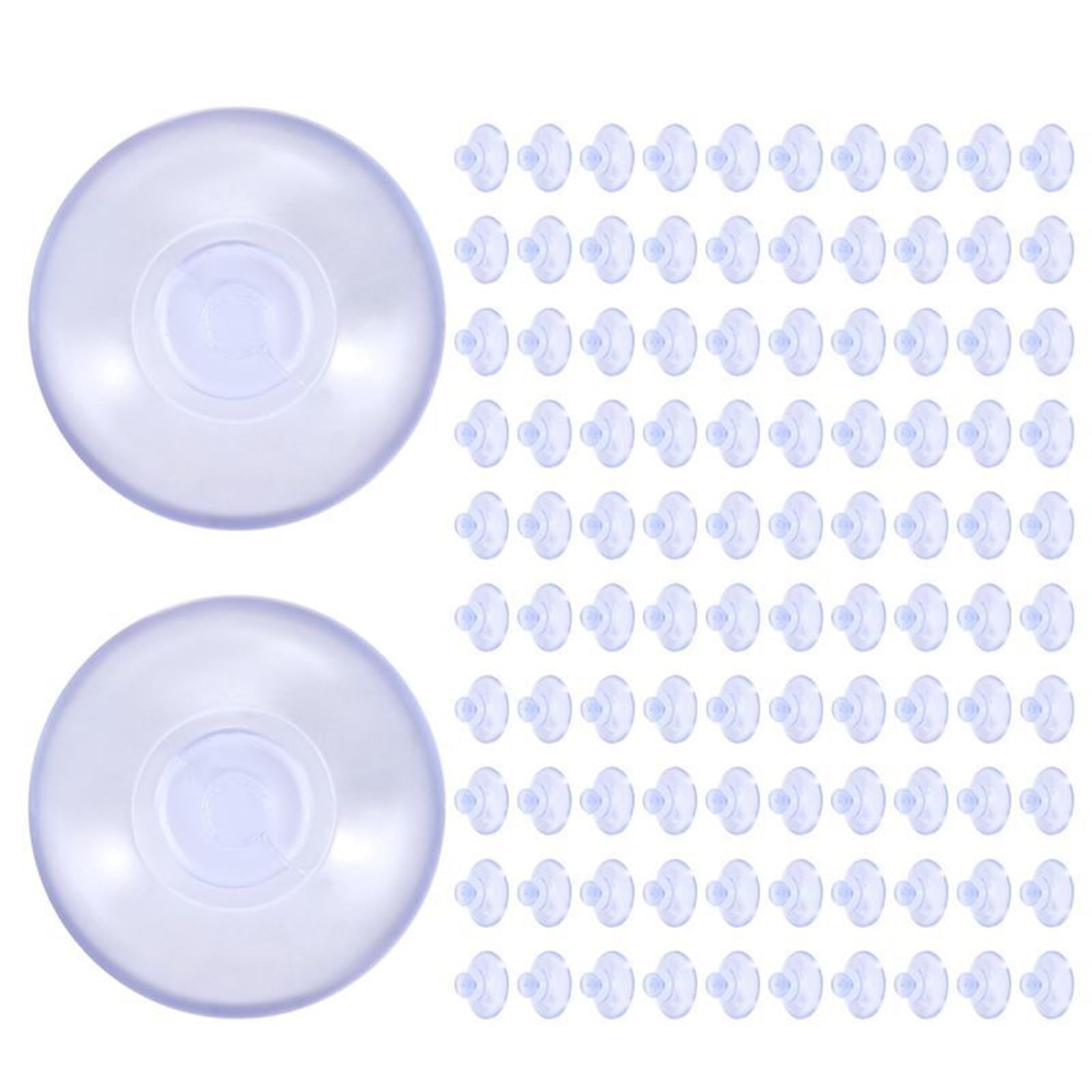 100 sztuk przezroczystych niebieskich przyssawek 20mm lepkiego PVC