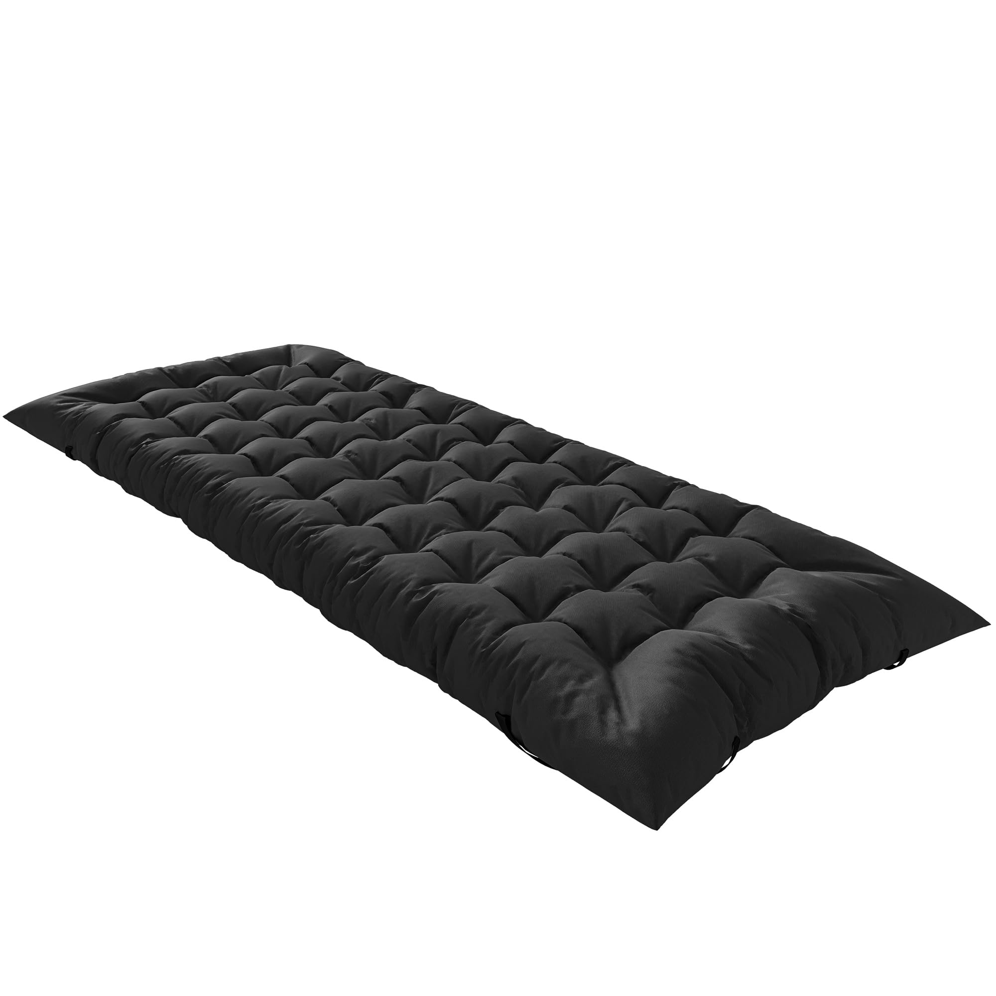 Outsunny Esterilla de Camping Plegable, Colchoneta de Camping Portátil con Correas, Antideslizante, Grosor 8 cm, para Cama de Camping, Tienda, Viajes