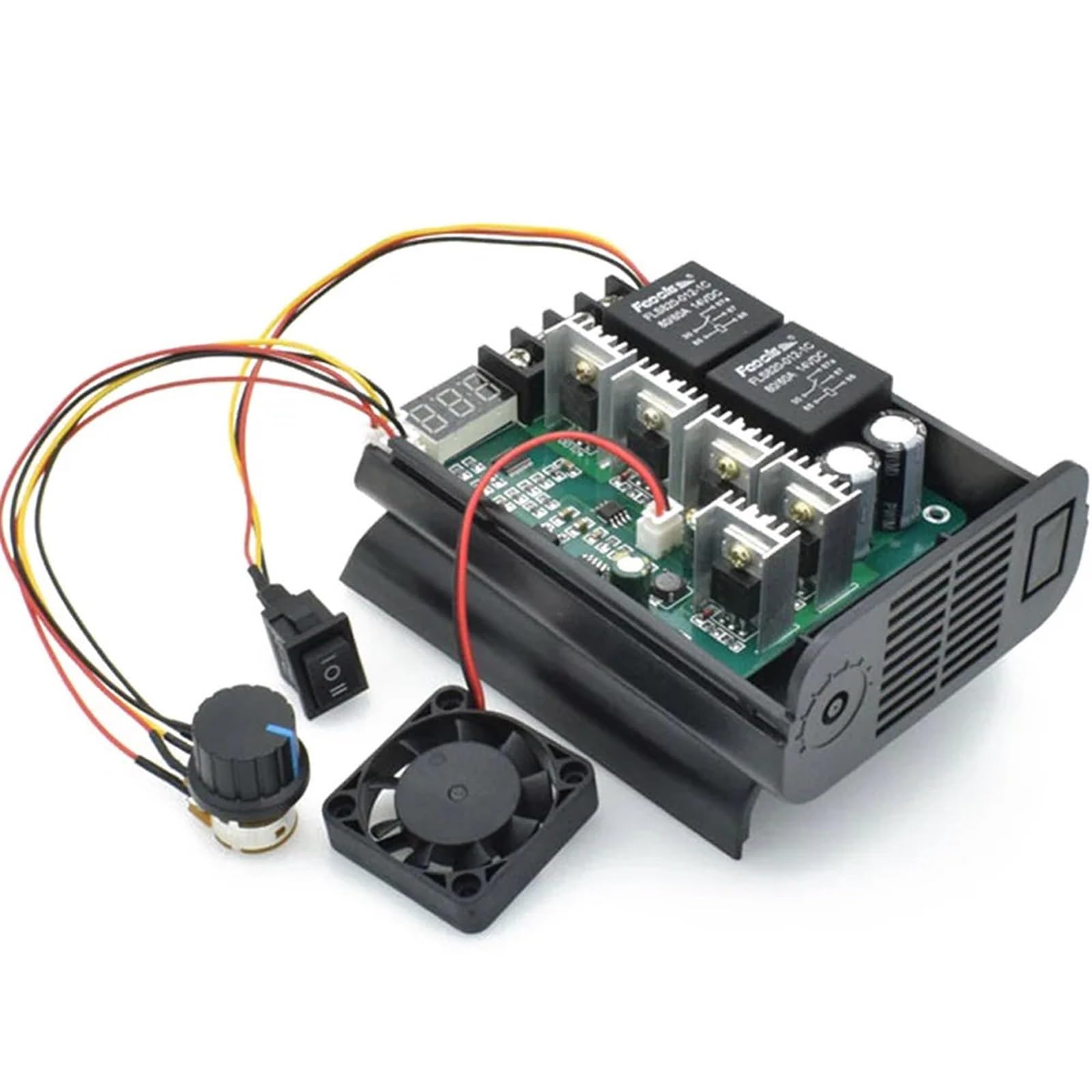 PWM Motor Speed Controller 60A CW CCW Digital Display 0~ Adjustable Drive 10V~55V Reverse and Reverse Motor Governor