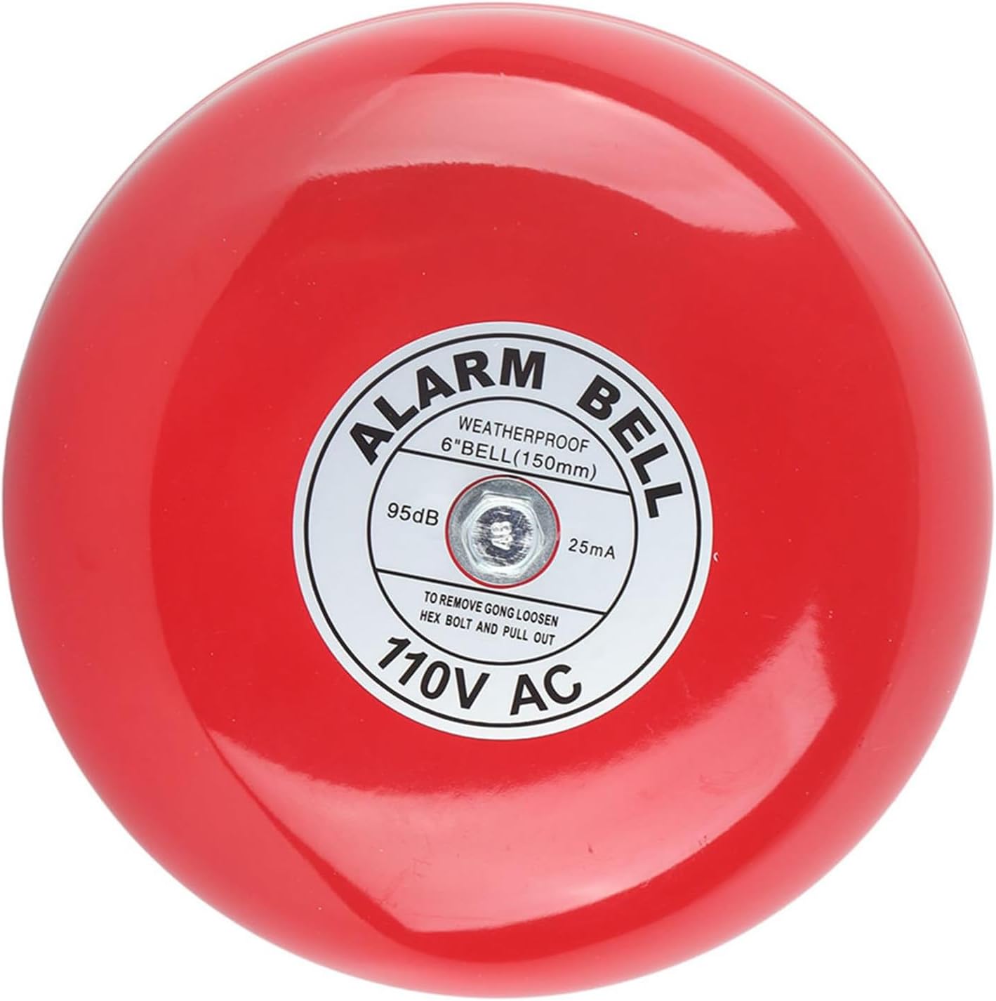 Sponsored Ad - CB-6B 95dB 5.9in Electric Round Fire Alarm Bell, Aluminum Base for School, Home, and Factory Security Ideal for Elevators, Industrial, and Construction Applications (AC 110V)