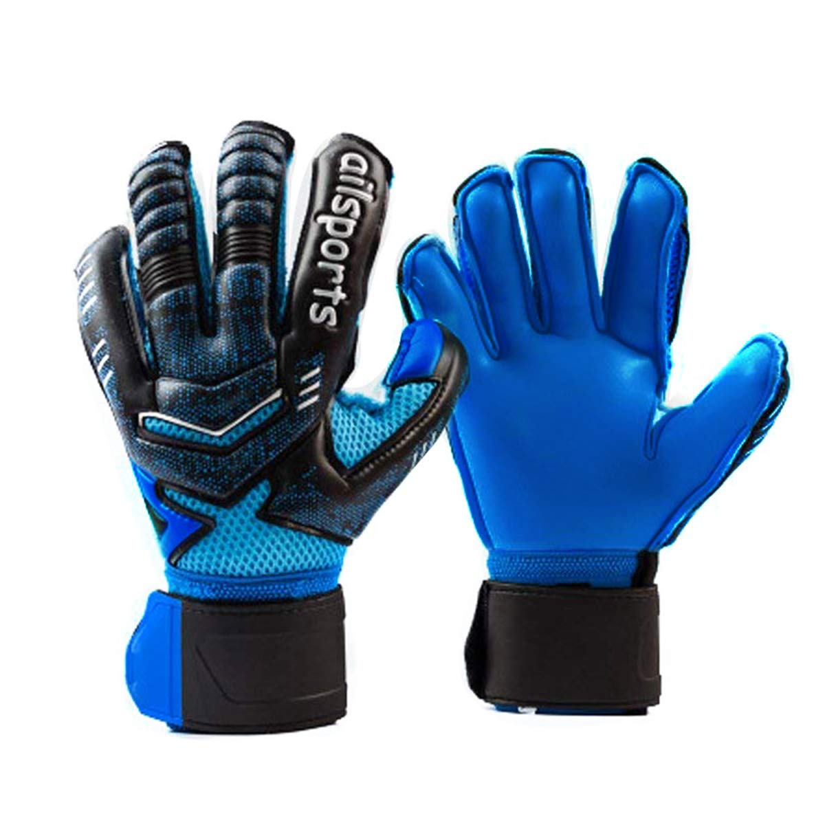 Goalie Goalkeeper Gloves with Pro Fingersaves, Strong Grip for The Toughest Saves, Protection to Prevent Injuries, Fit Match Training, Adult, Youth