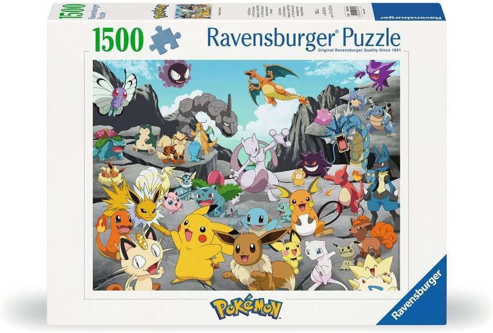 Ravensburger Pokemon Classics 1500 Piece Jigsaw Puzzles for Adults and Kids Age 12 Years Up