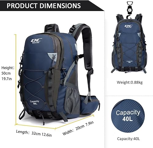 Miniatura 6 de Mochila Diamond Candy impermeable, para senderismo, paquete ligero de 10.57 galones, liviano, para campamento y viaje, unisex