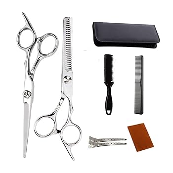 【新品】ヘアカットはさみ  スキはさみ セット 散髪 ヘアカット はさみ セット ステンレス製 セルフ ヘア