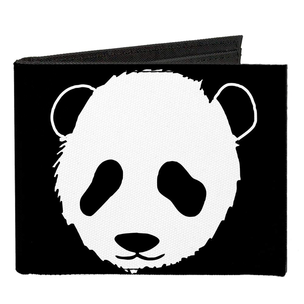 Buckle-Down Men's Standard Canvas Bifold Wallet Panda, 4.0