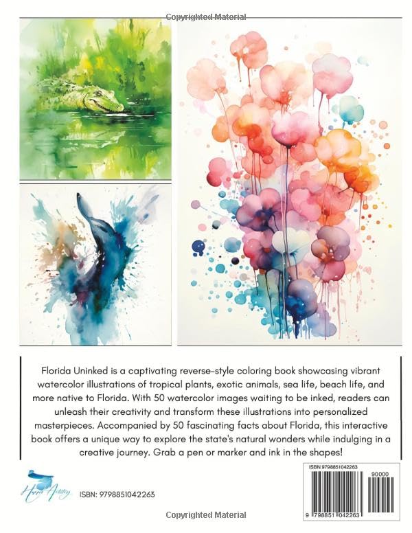 Miniatura 2 de Florida Uninked A Relaxing Reverse-Style Coloring Book Where You Draw in the Shapes