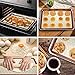 Wildone Baking Sheet with Silicone Mat Set, Stainless Steel Cookie Pan with Baking Mat, Size 16 x 12 x 1 Inch, Set of 4-2 Sheets + 2 Mats