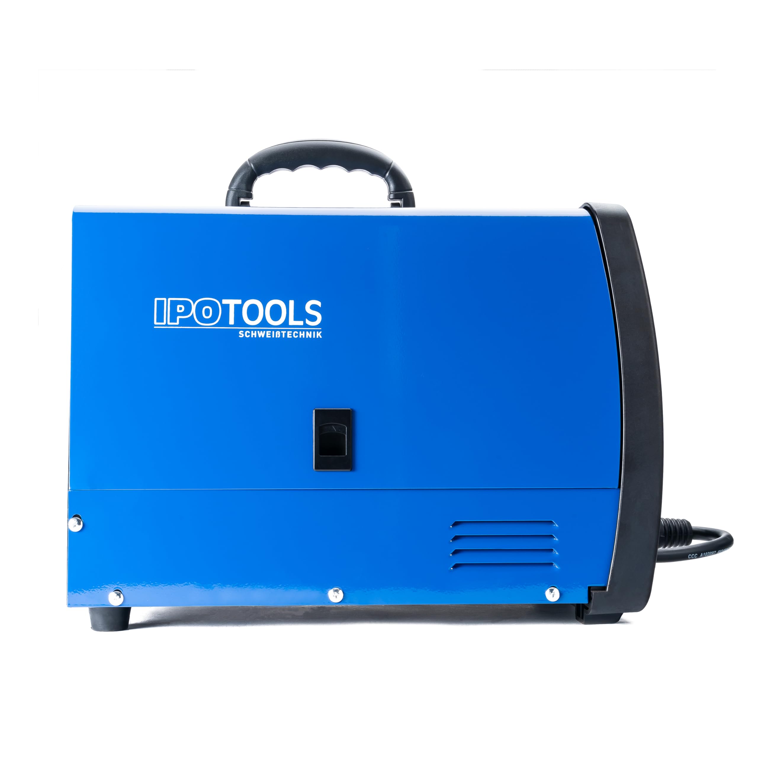 IPOTOOLS MIG-250S 5in1 MIG MAG Schweißgerät - Synergic Schutzgas Schweissgerät mit 250 Ampere FLUX Fülldrahtschweißgerät ohne Gas Elektroden/E-Hand geeignet/Digital/IGBT / 230V / 7 Jahre Garantie
