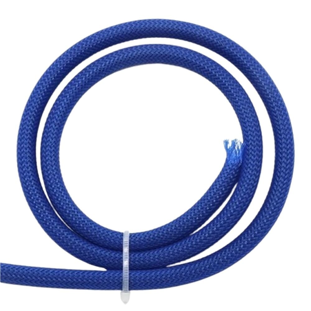 Manguitos de Manguera de Cable Trenzado, Manguito Trenzado de Pet Azul de 2 a 30/40 mm, expansible for protección de líneas hidráulicas, de Alta Densidad, 5 m(Blue,40mm)
