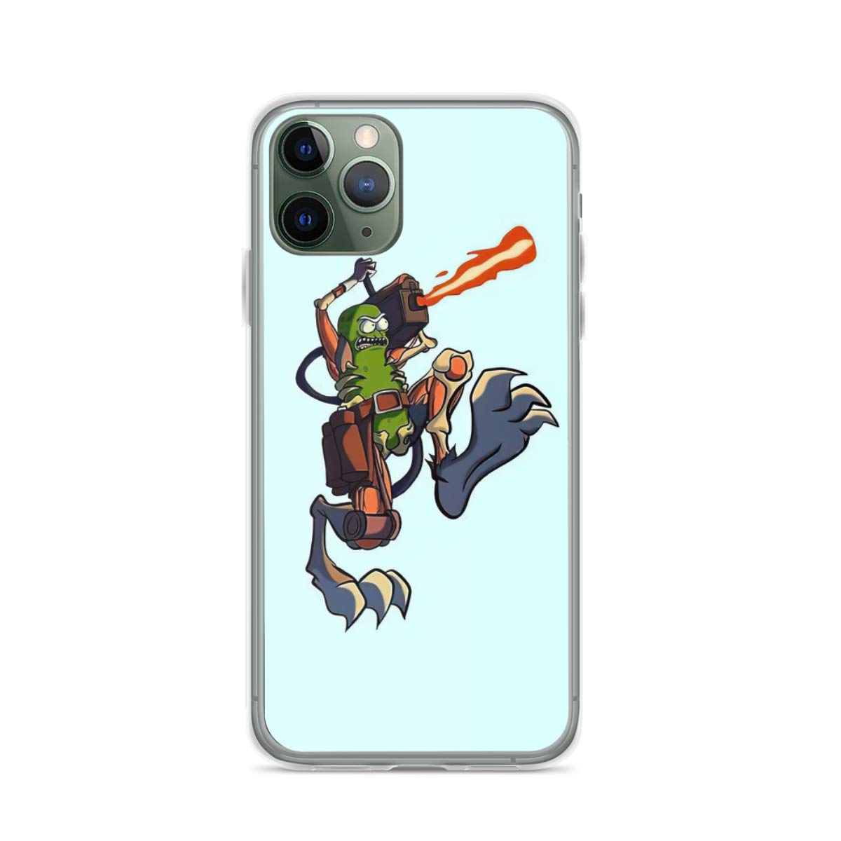 Phone Case Pickle Rick in Rat Suit Compatible with iPhone 6 6s 7 8 X XS XR 11 Pro Max SE 2020 Samsung Galaxy Bumper Absorption