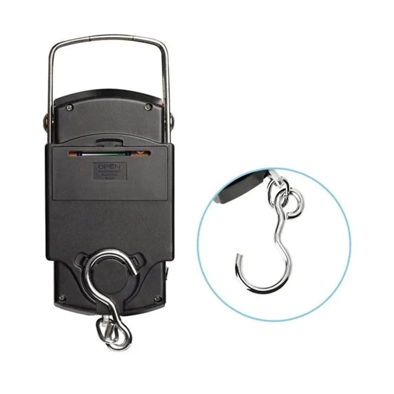 Bilancia sospesa digitale LCD, bilancia con gancio portatile da 50 kg | Bilancia da pesca for bagagli
