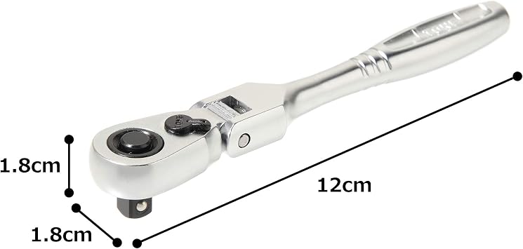 TONE Ratchet Handle Flex Head (Socket Hold Type) RH2FH 1/4 Inch Drive