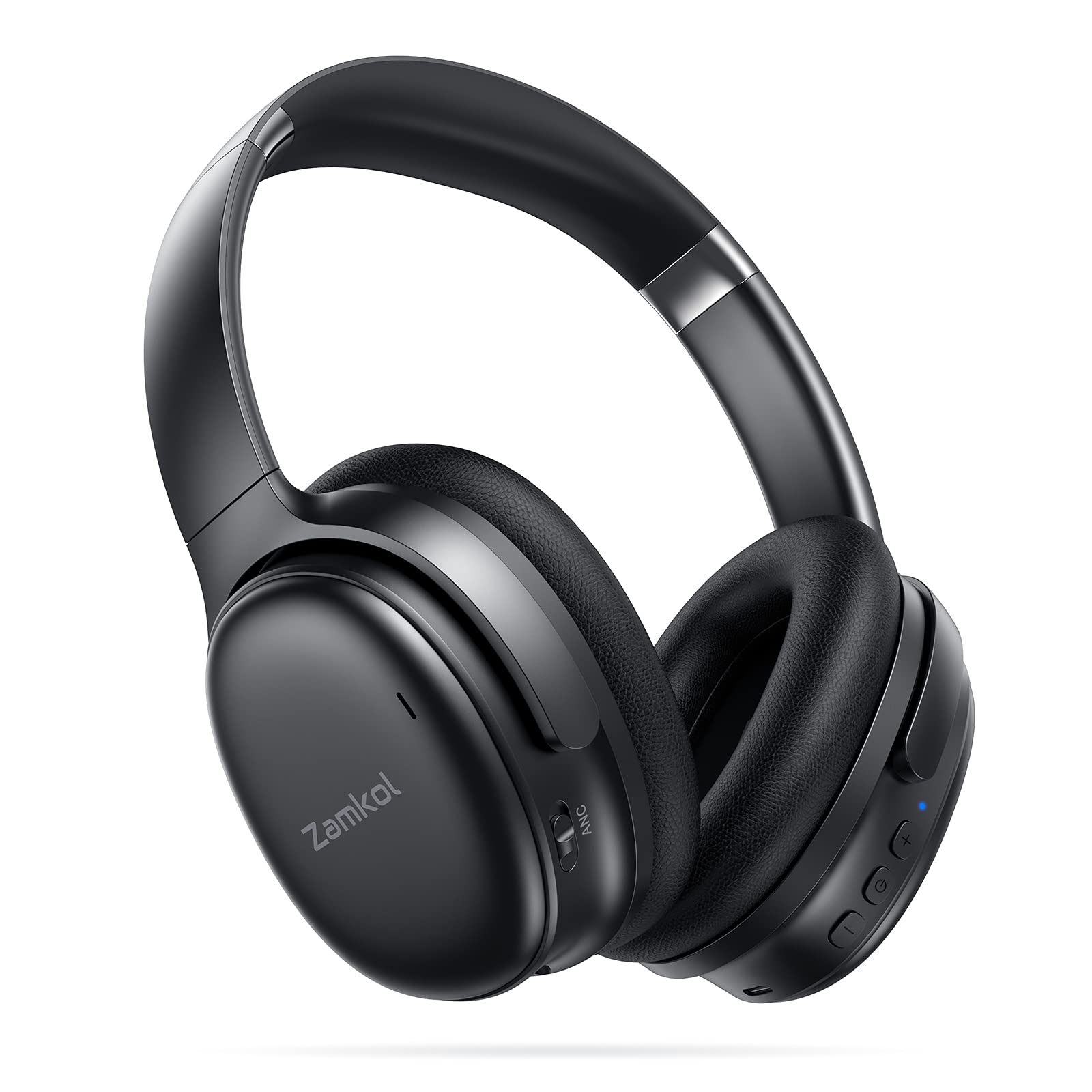 Zamkol Bluetooth Headphones Noise Cancelling, Wireless Over Ear Headphones with 30 Hours Playtime, C