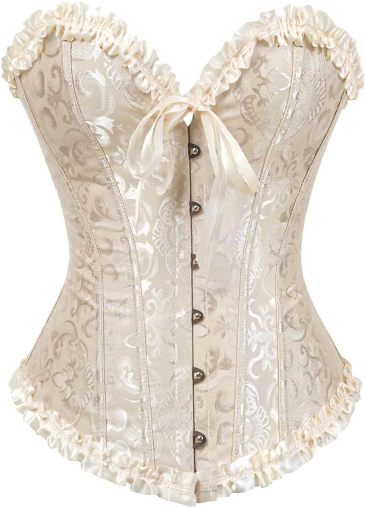 Women's Plus Size Corset Bustier Top Sexy Lingerie Waist Cincher Strapless Body Shaper