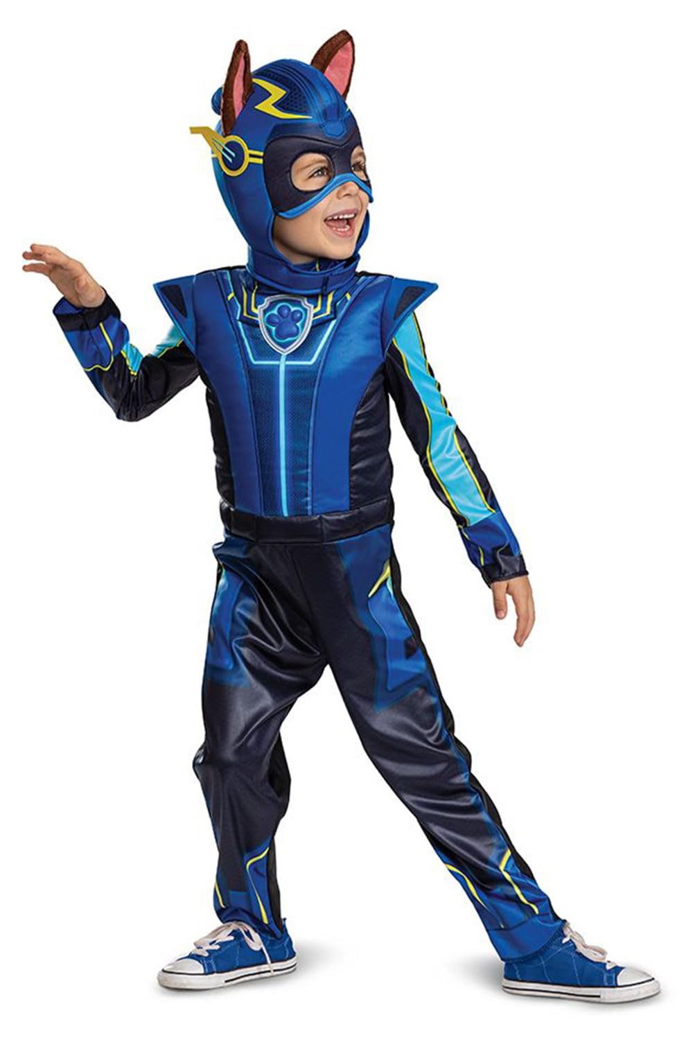 Disguise boys Chase Deluxe Toddler Costume, Official Paw Patrol Halloween Outfit With Armor and Headpiece for Kidschildrens-costumes