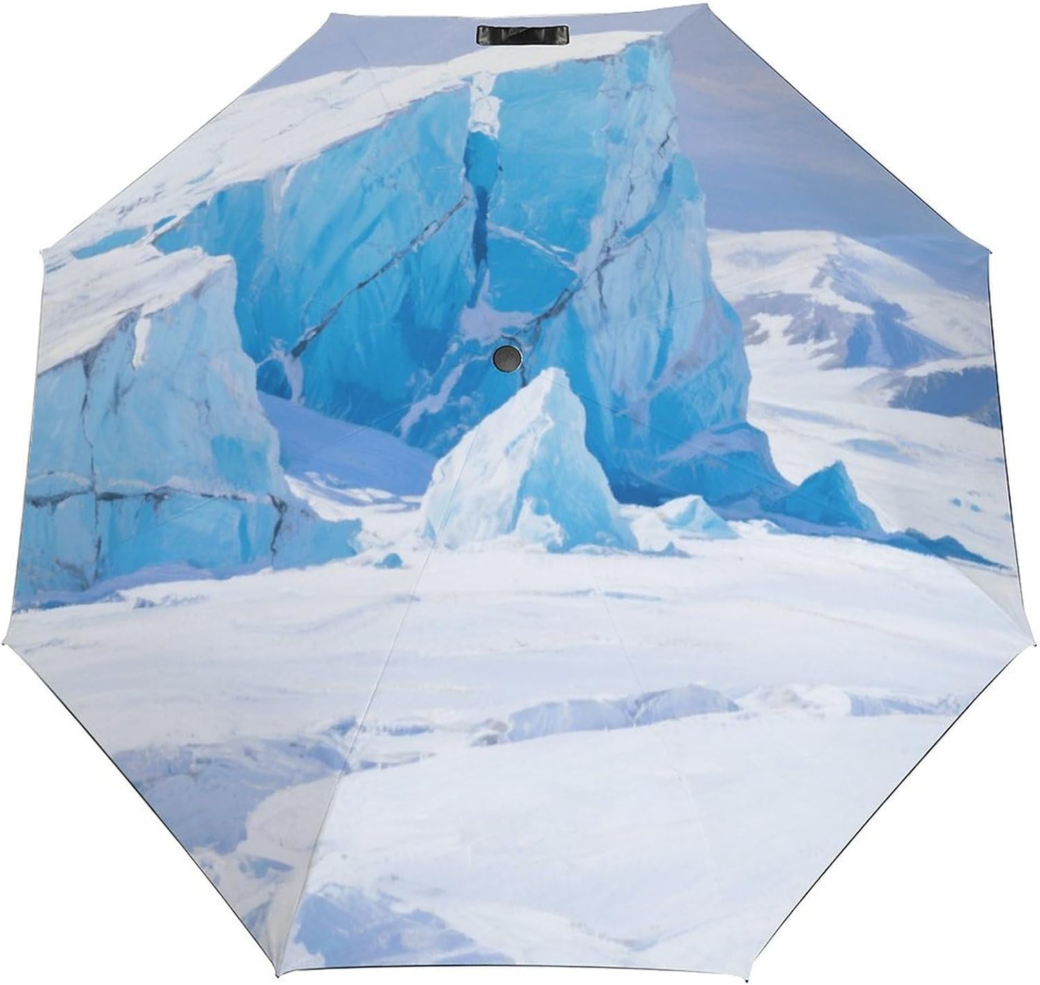 Windproof Travel Umbrella Snow Mountain Top Folding Small Sun Umbrella Lightweight Small And Compact Suit for Pocket