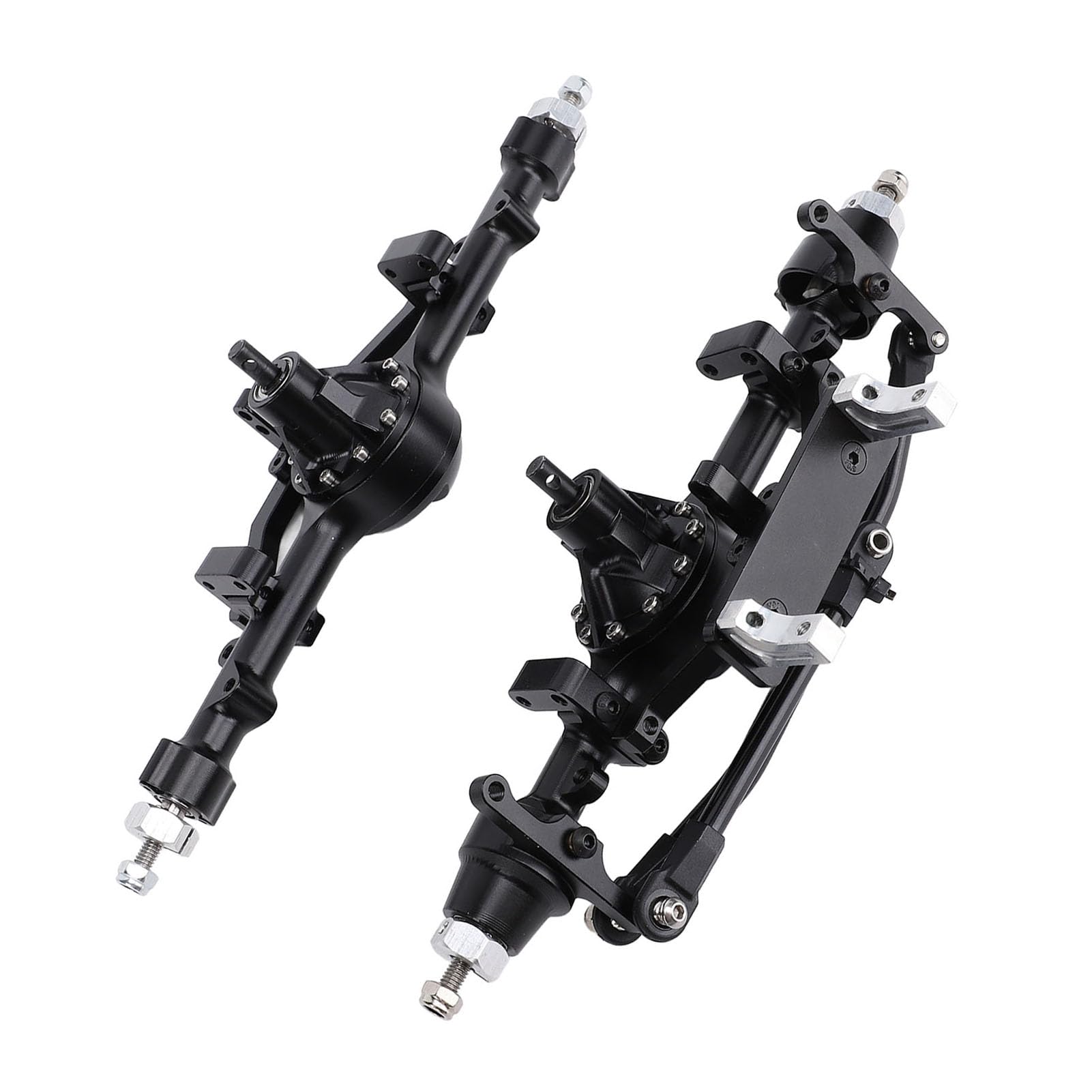 Kompletny zestaw przedniej osi tylnej ze stopu aluminium CNC Wysoka wytrzymałość Trwałe części do modernizacji do samochodu gąsienicowego RC 1/10 Model Yota D90 Ulepszony zestaw