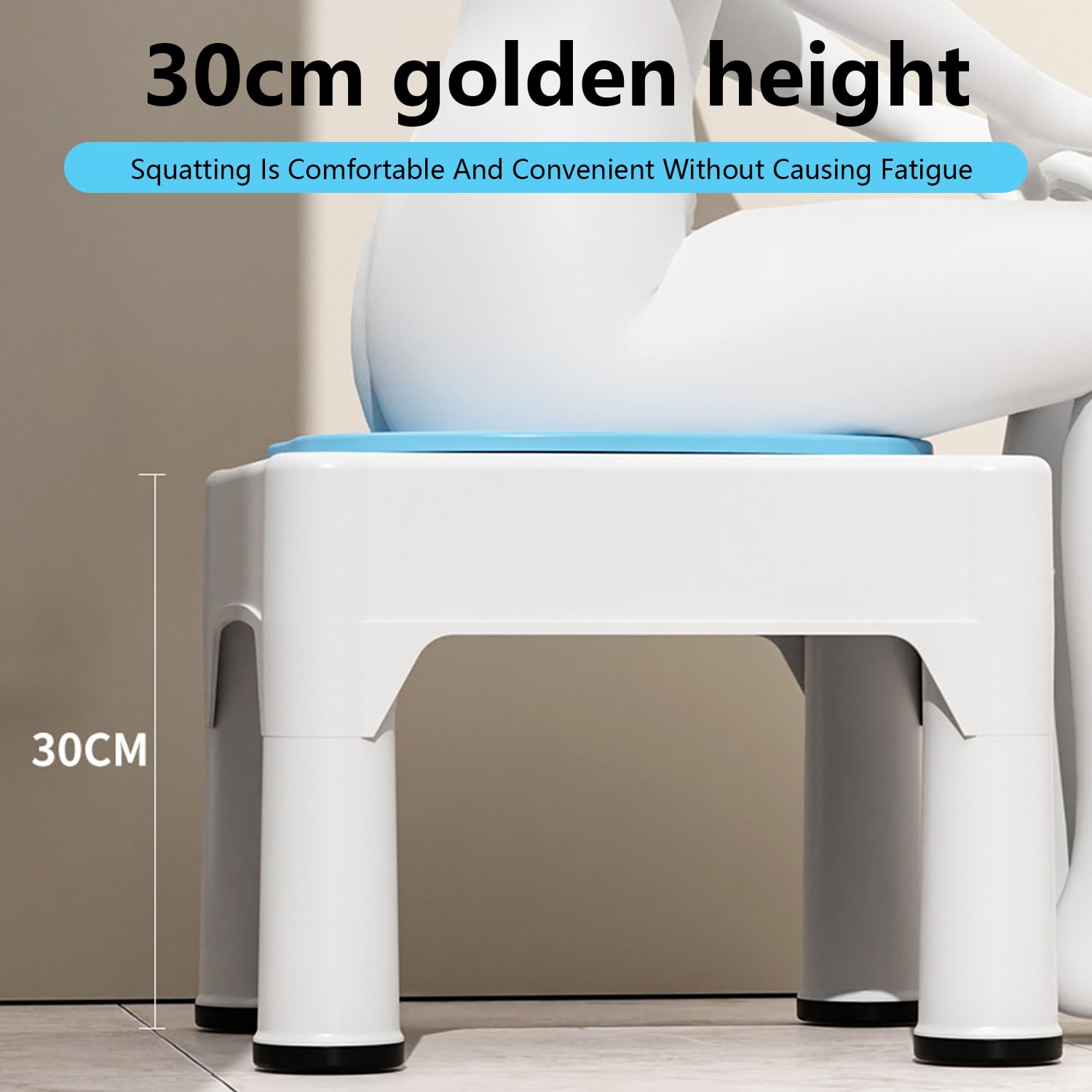 Bañera de asiento, baño de asiento portátil con taburete integrado, taburete de baño sin sentadillas, baño de asiento extraíble con función de enjuague, adecuado para el tratamiento de hemorroides