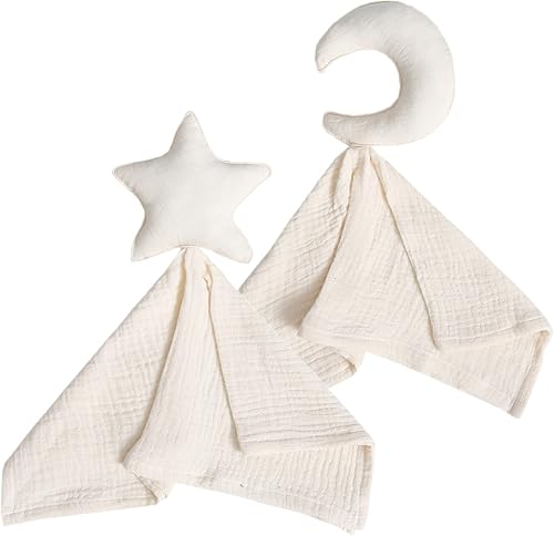 insular Baby Lovey Manta para niños y niñas, manta de seguridad de muselina de algodón orgánico para bebés, suave y transpirable, toalla calmante