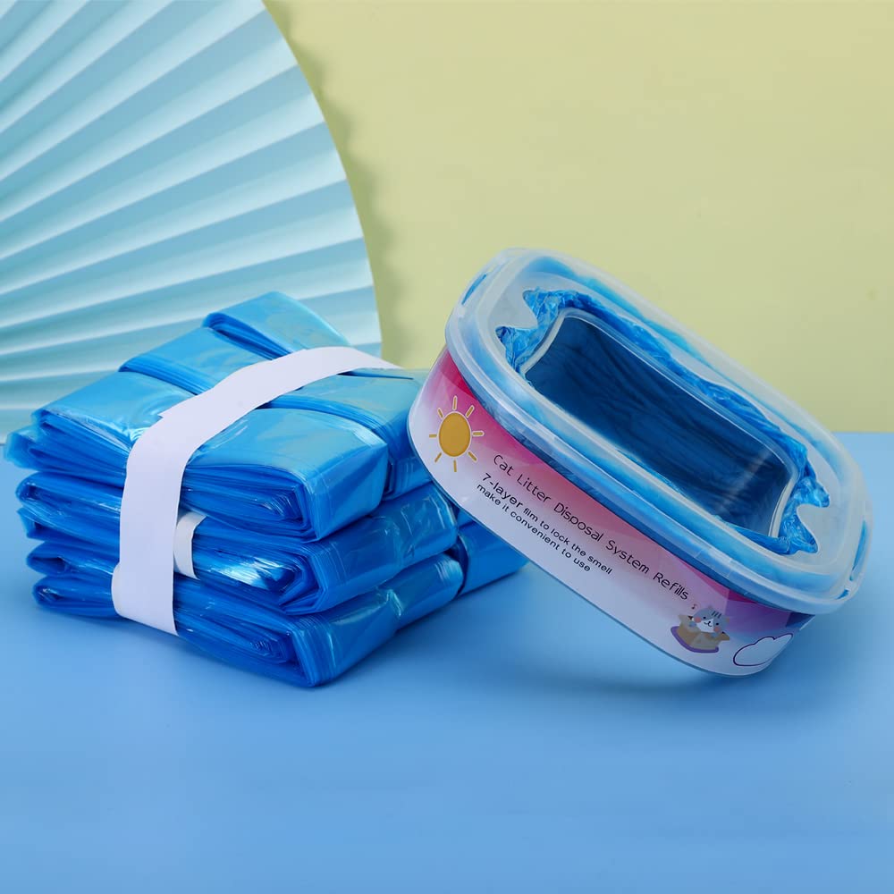 9 Pack Cat Litter Refills Bags Compatible with Your Genie Standard, Plus,and XL+ Litter Disposal Refill Cartridge