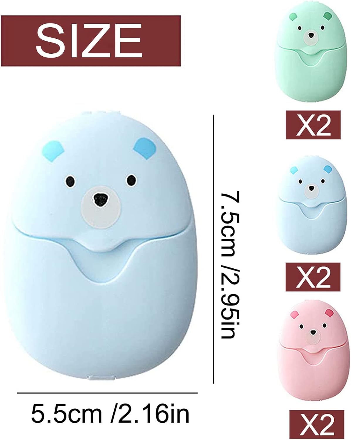 Praktische 300 Stück Mini Reisen Seifenblätter: Ideal für Unterwegs!