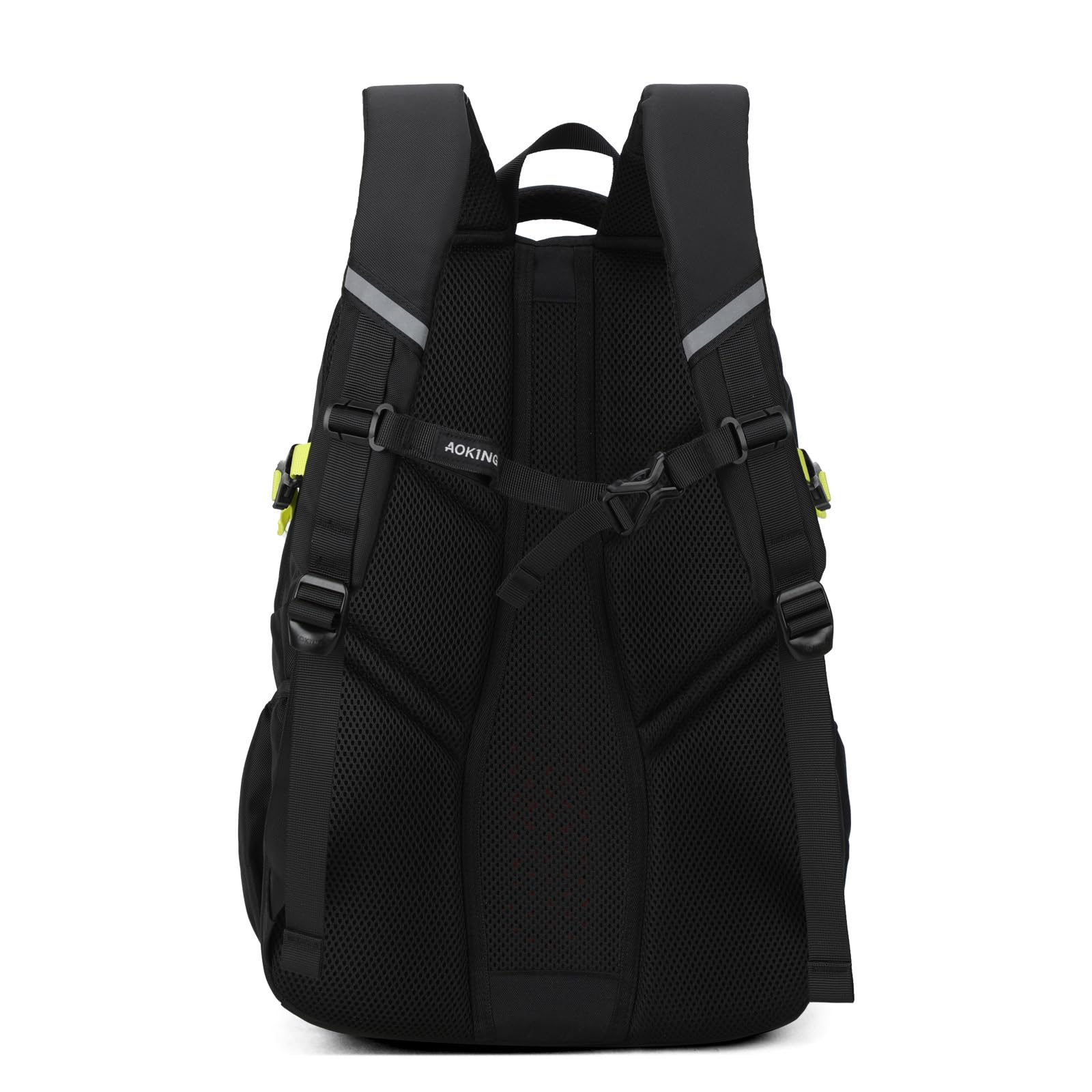 Aoking,série SN57605,sac à dos d'école,sac à dos de ville et d'affaires,30L,pour ordinateurs portables jusqu'à 17",étanche,Option(SN57605-7B):Système élastique et ressort