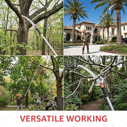 Image of Anandi Green's Garden Pruning Saw Big Size Tree Pruner With Extendable Pole Fixing Slot Hand Tools For Remove Unwanted Branches In Your Garden, Hand powered tool