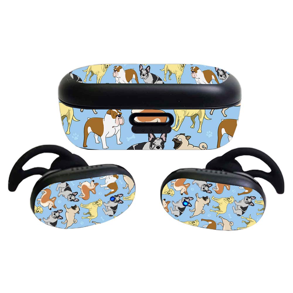MightySkins Glossy Glitter Skin Compatible with Bose QuietComfort Earbuds (2020)