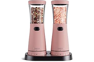 Electric Pink Salt Grinder with Adjustable Coarseness