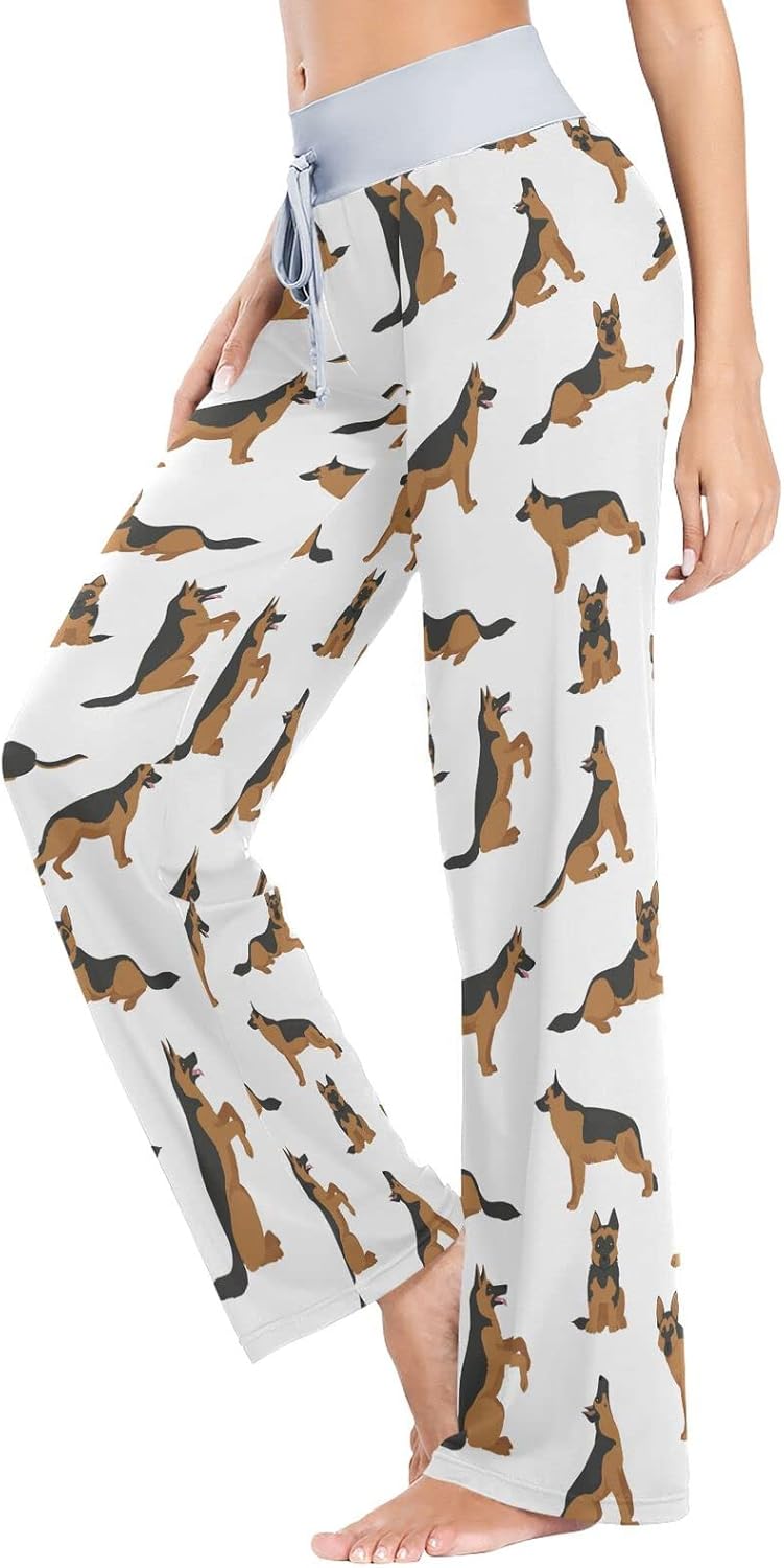 Ollabaky Women's Pajama Pants PJs Bottoms for Women Wide Leg Sleep Lounge Pants - Image 2