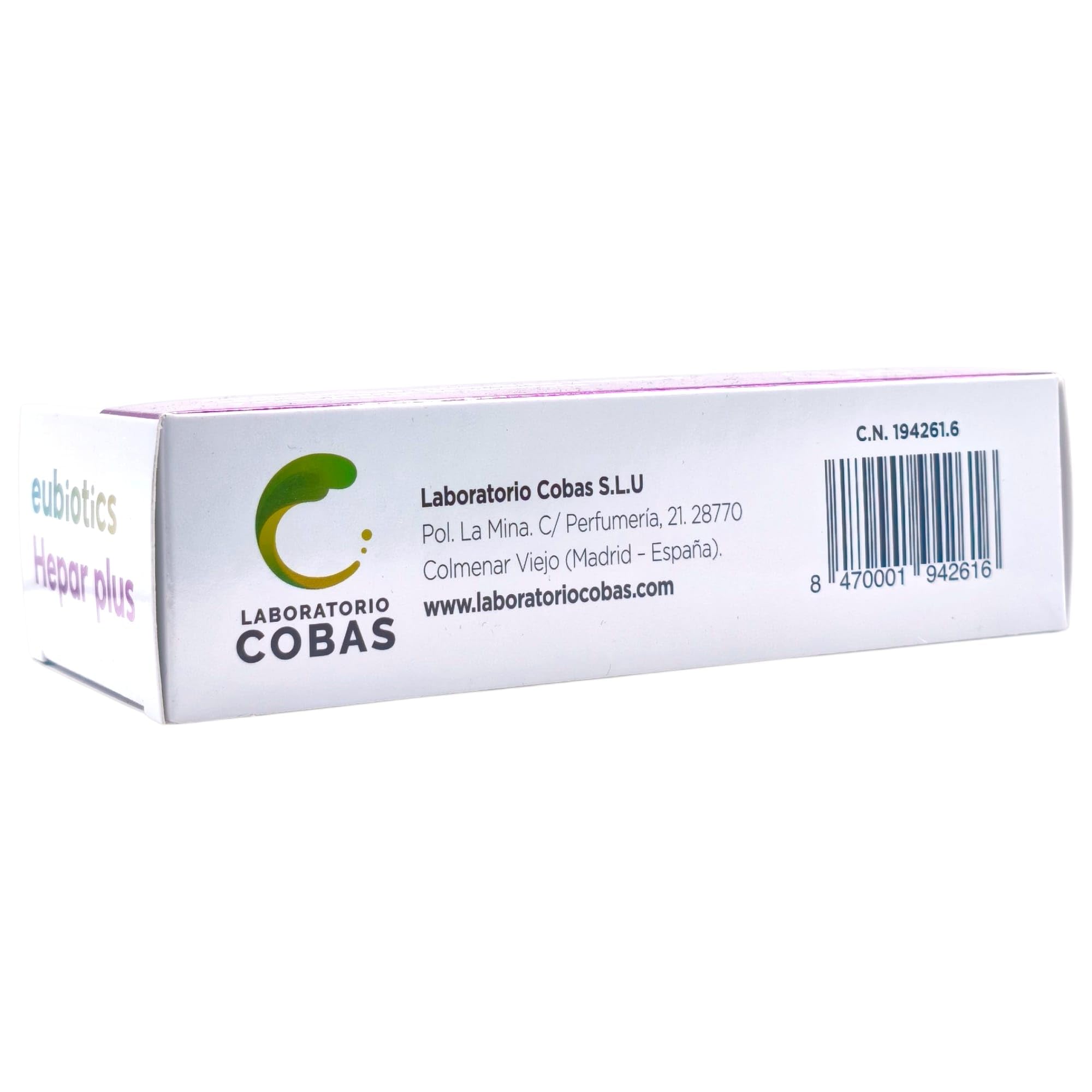 Cobas Eubiotics Hepar Plus Cápsulas - Suplemento para Detoxificación y Salud Hepática - Con Cardo Mariano, Alcachofa, Desmodium y Colina - Depurativo del Hígado -