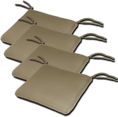 Miniatura 3 de Comfort Classics Inc. Juego de 4 cojines Sunbrella de 18 pulgadas de ancho x 18 pulgadas de profundidad x 2 pulgadas de alto para exteriores, estilo