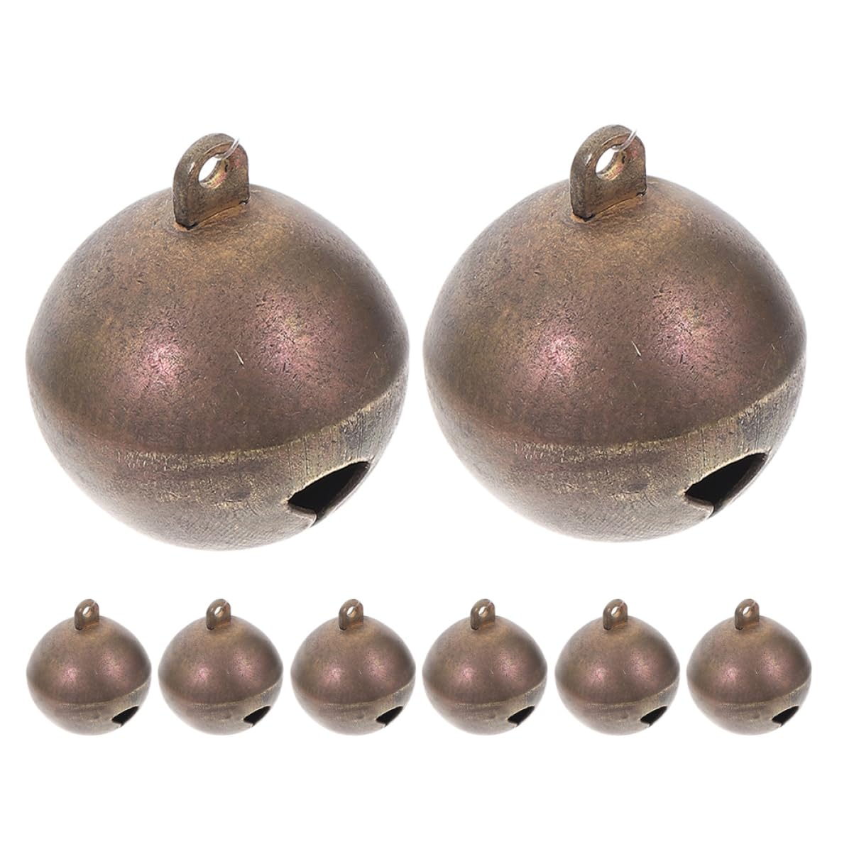 Levemolo Pet Collar Charms Copper Bells for Dogs Craft Bells for Dog Collars for Pets Easy Attachment