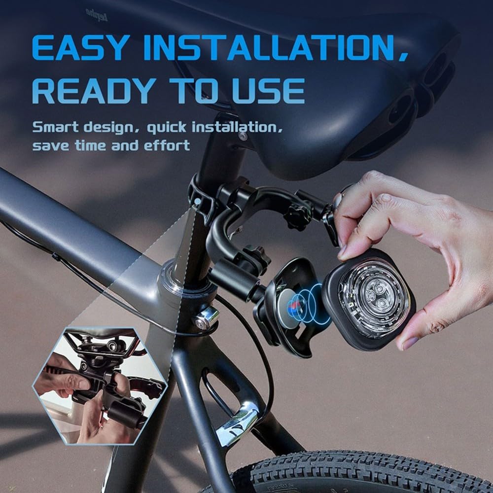 di Luci per Bicicletta Intelligente 2Pack, Luci Anteriori e Segnali di Svolta, Luci Anteriori e Posteriori Sincronizzate con per La Guida Notturna.