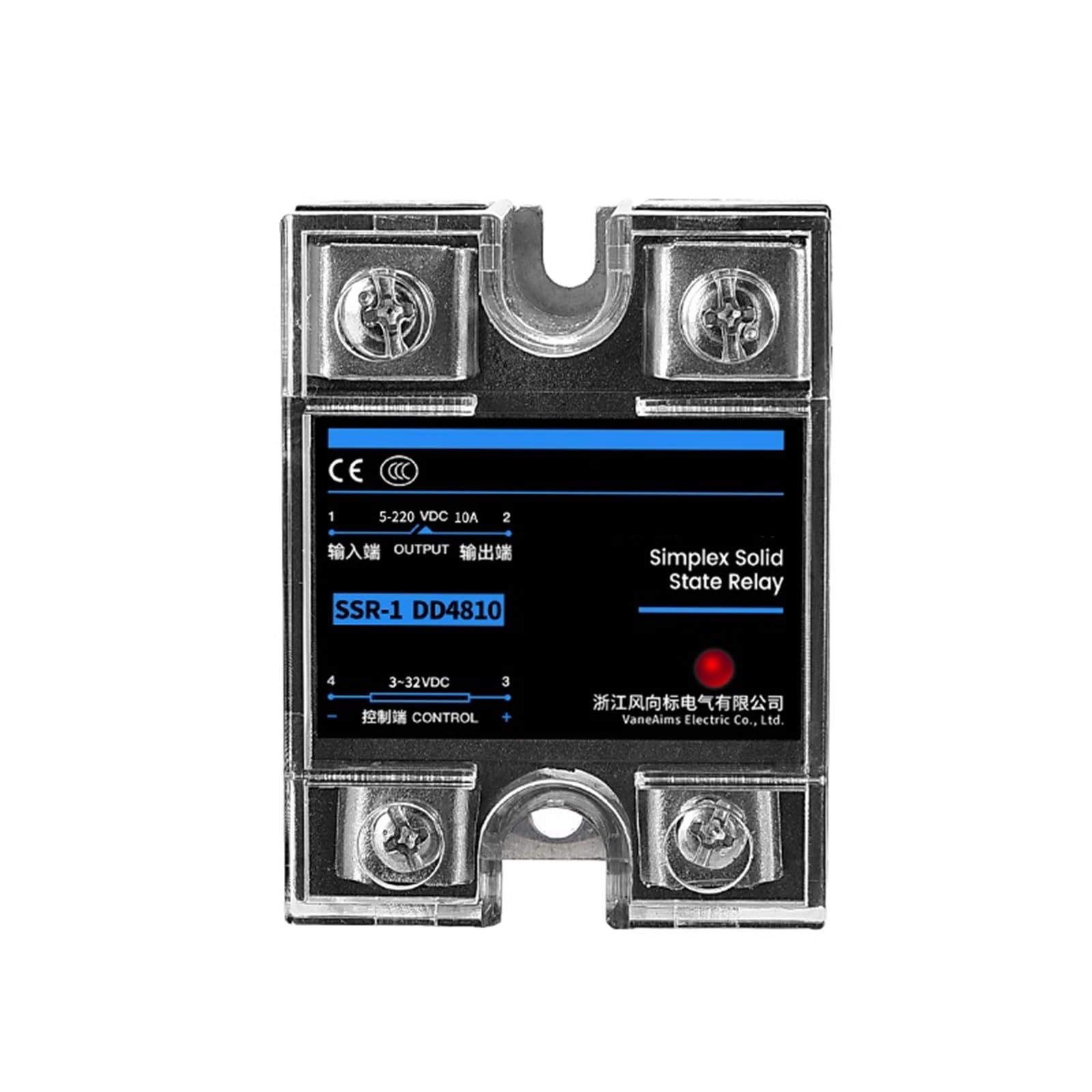 SSR-25DA SSR-40DA SSR-40AA SSR-40DD SSR 10A 25A 40A 60A 80A 100A DD DA Solid State Relay Module for PID Temperature Control(DD,SSR-40A) Control Relays