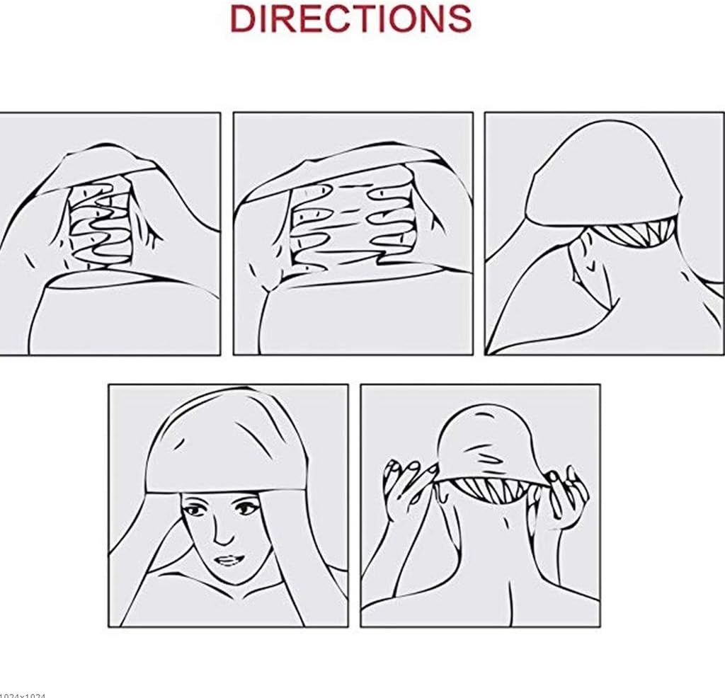 Women's Swimming Cap Men's Long Hair Short Hair Silicone Adult Swim Cap High Elastic Ear Protection Swimming Equipment (Color : C)