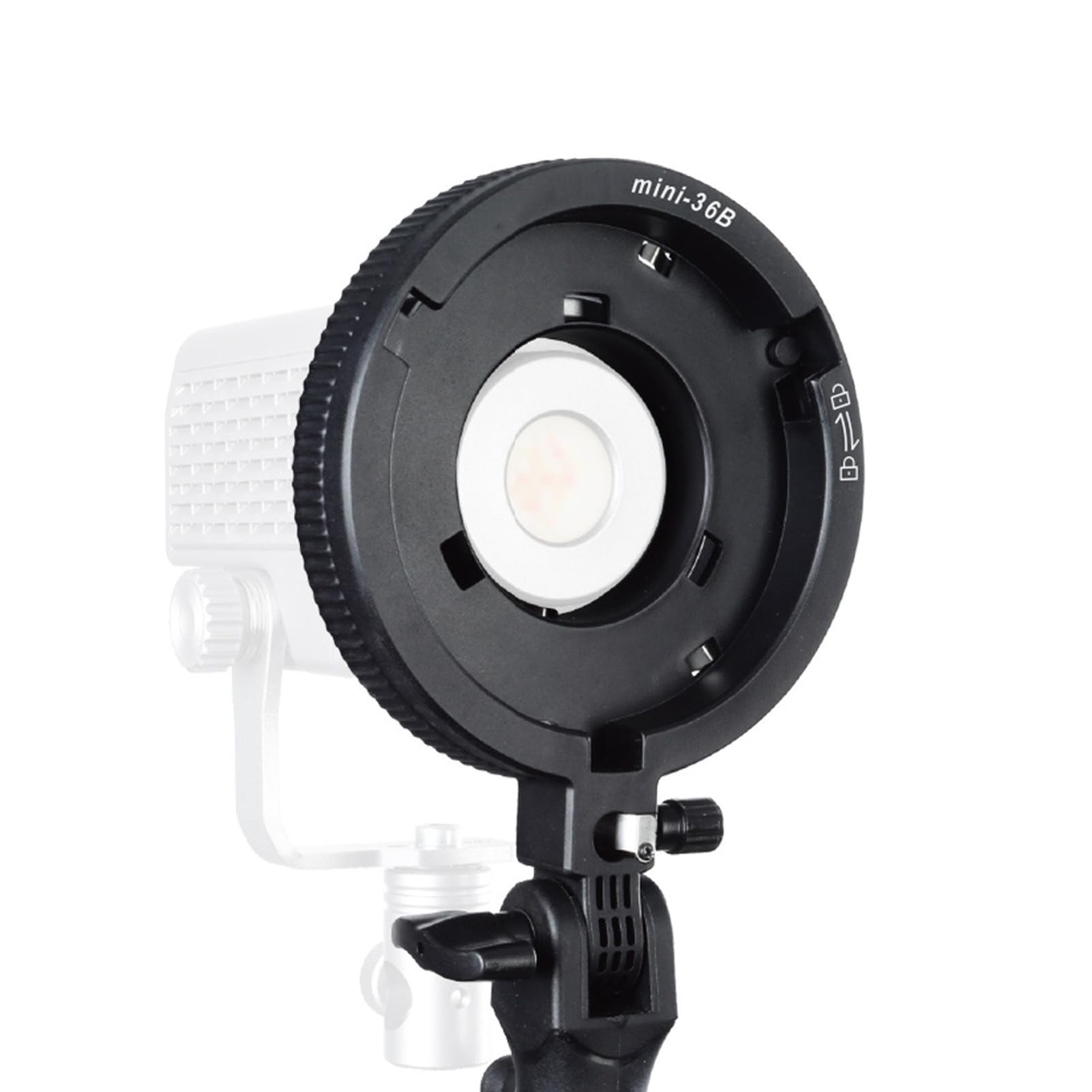 Per Adattatore Per Montaggio Bowens, Adattatore di Montaggio Bowens Mini a Standard con Presa Ombrello, Inclinazione 180, Per Luce a LED, Softbox, Ombrelli