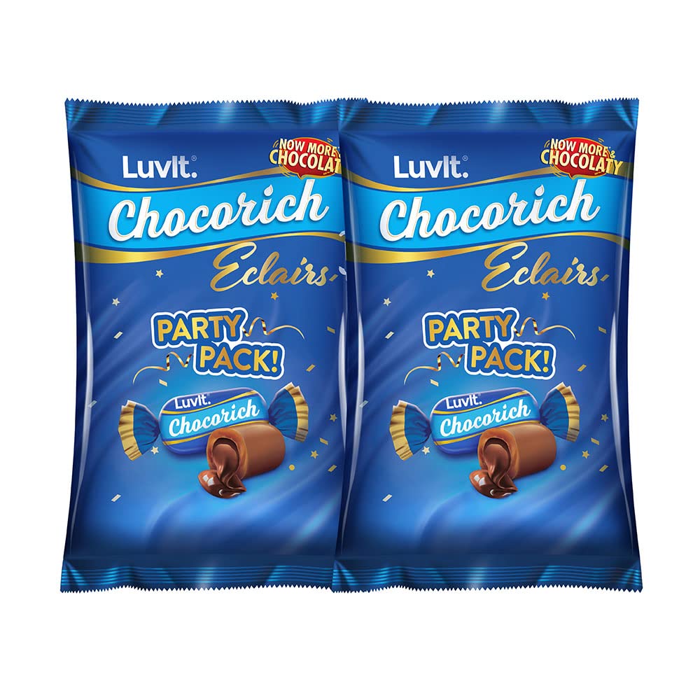 - Chocorich Classic Eclairs Chocolate | Birthday Party Pack | Pack of 2-390g Each