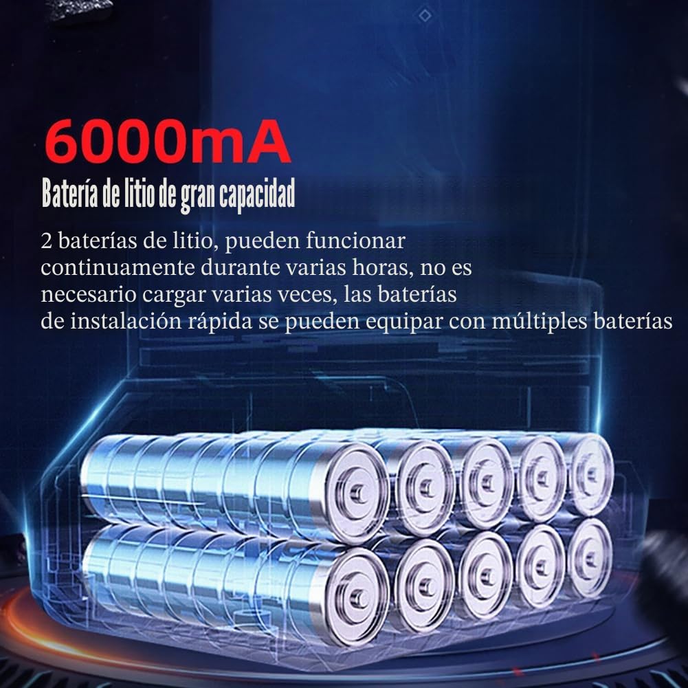 Traílla Eléctrica para Hormigón, Regla Vibratoria para Hormigón De 1200 W, Dos Baterías De Litio De 6000 MA, Traílla De Acero Inoxidable De 150 Cm, para Ahorrar Mano De Obra, Tiempo