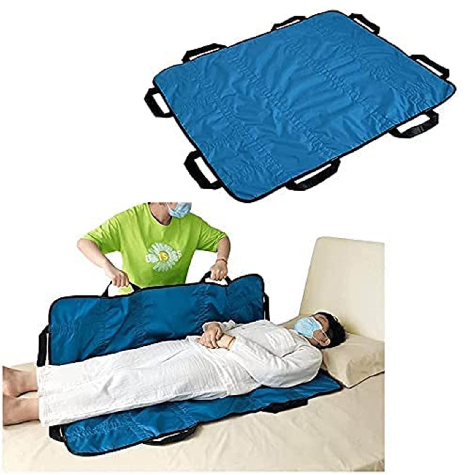 Cinturón de transferencia para pacientes postrados en cama, hoja deslizante con asas, soporte para incontinencia, ayuda de transferencia bariátrica