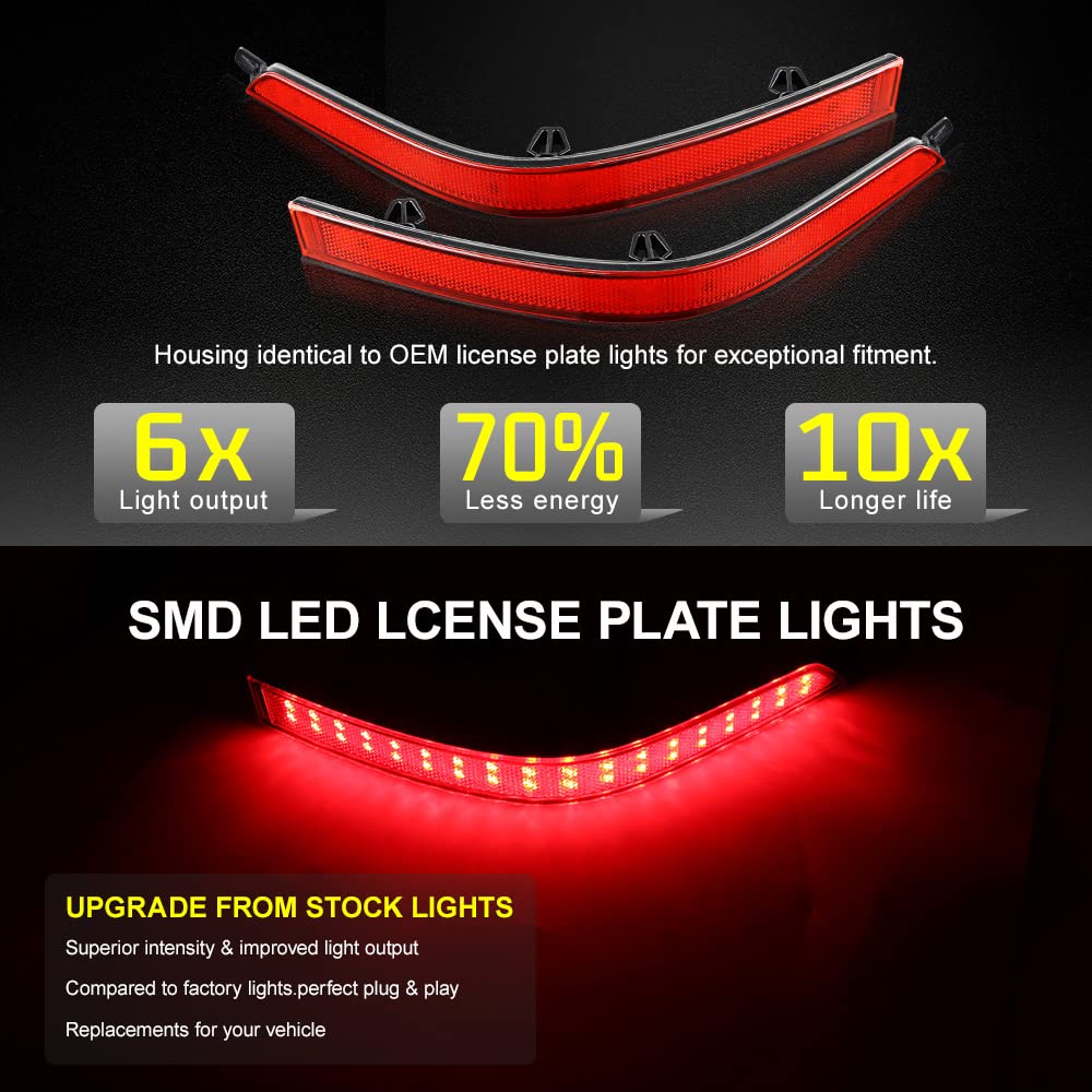 Réflecteur De Pare-chocs Arrière à LED, Feu Stop, Antibrouillard, Barrage, VW T6, Transporter, Multivan, Caravelle, 2015-2019, 1 Paire