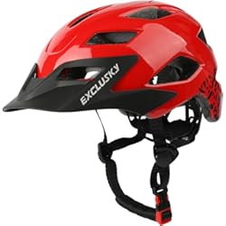 Cascos De Patinaje Para Niñas Casco Bici Niño 50-57cm, Exclusky Casco Bicicleta Niño con Visera para Casco Enduro MTB BMX Patinete Ciclismo (5-13 Años)