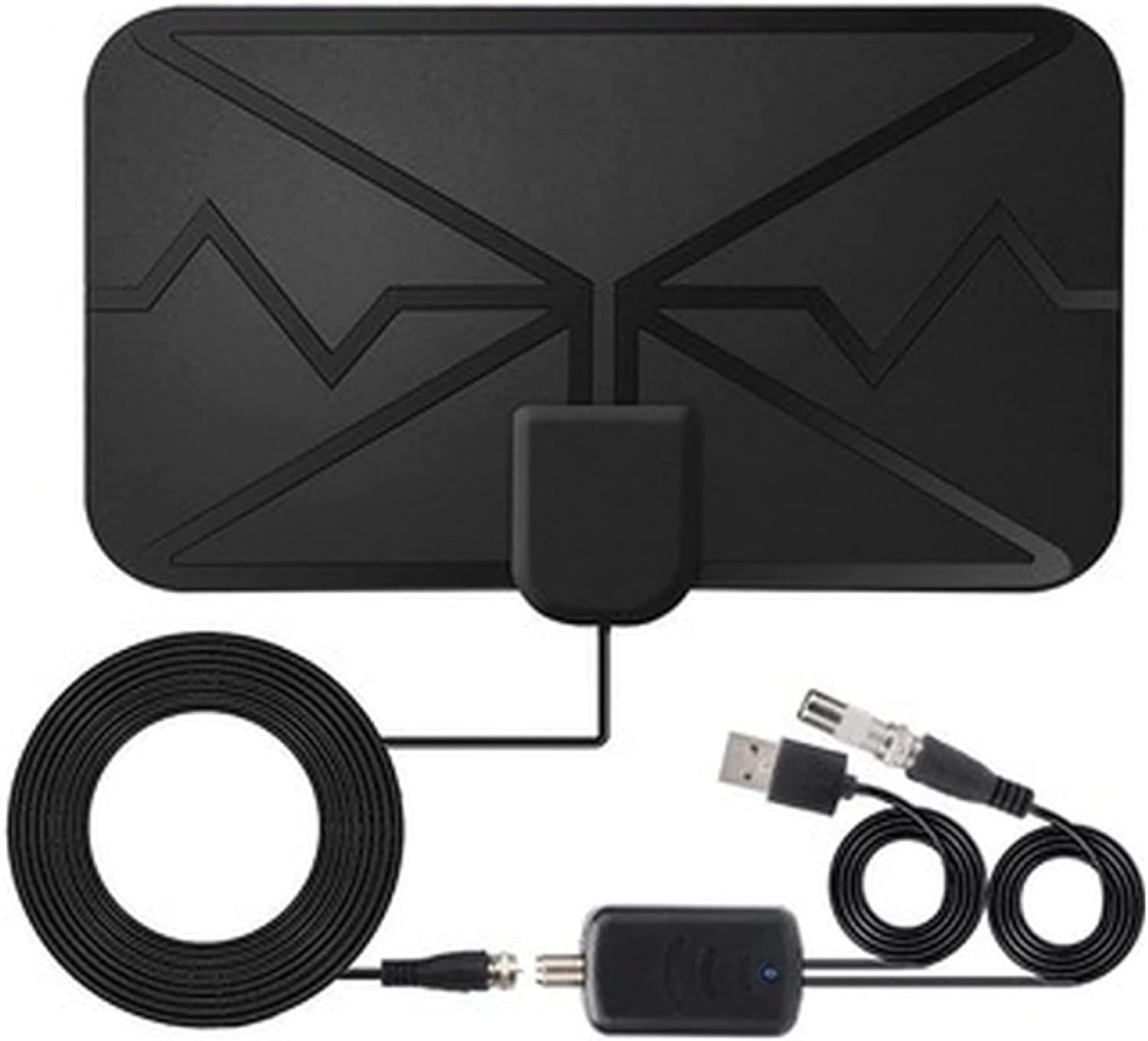 TV Antenna Indoor 1000 Miles Long Range & 360° Reception Digital HDTV Antenna for Smart TV